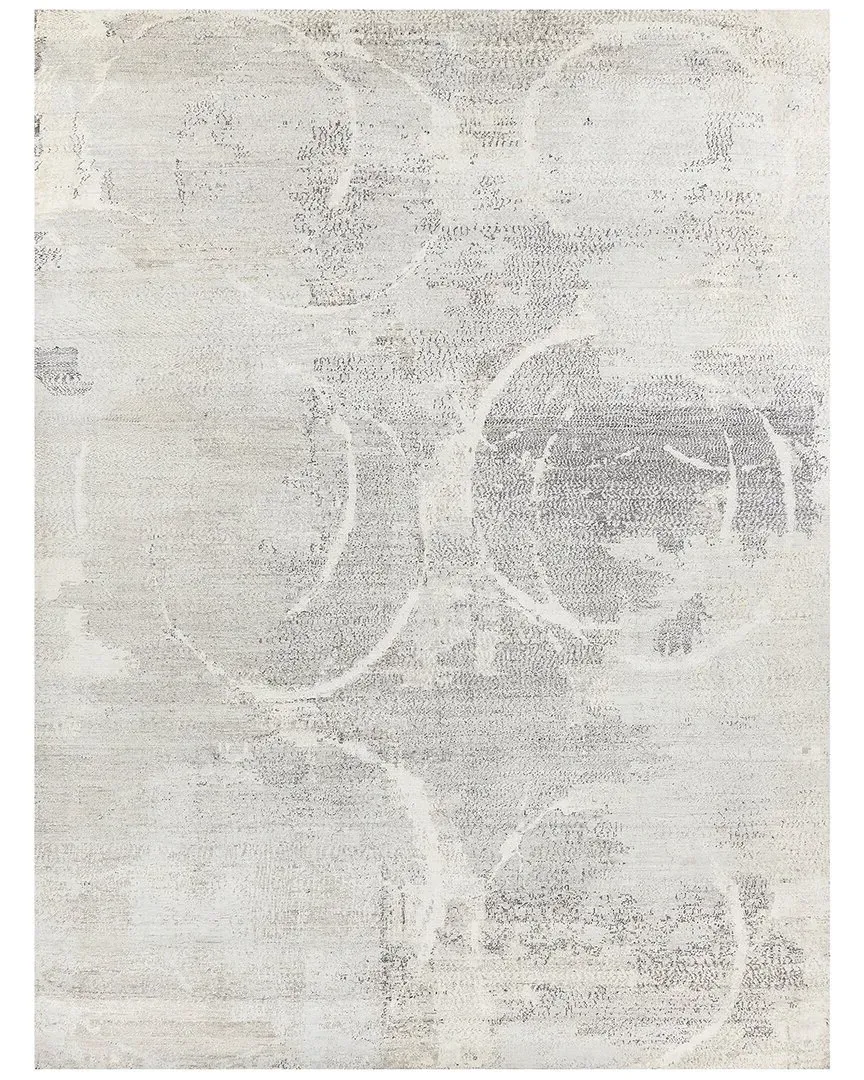 Hand-Knotted Area Rug - Gray, Silk