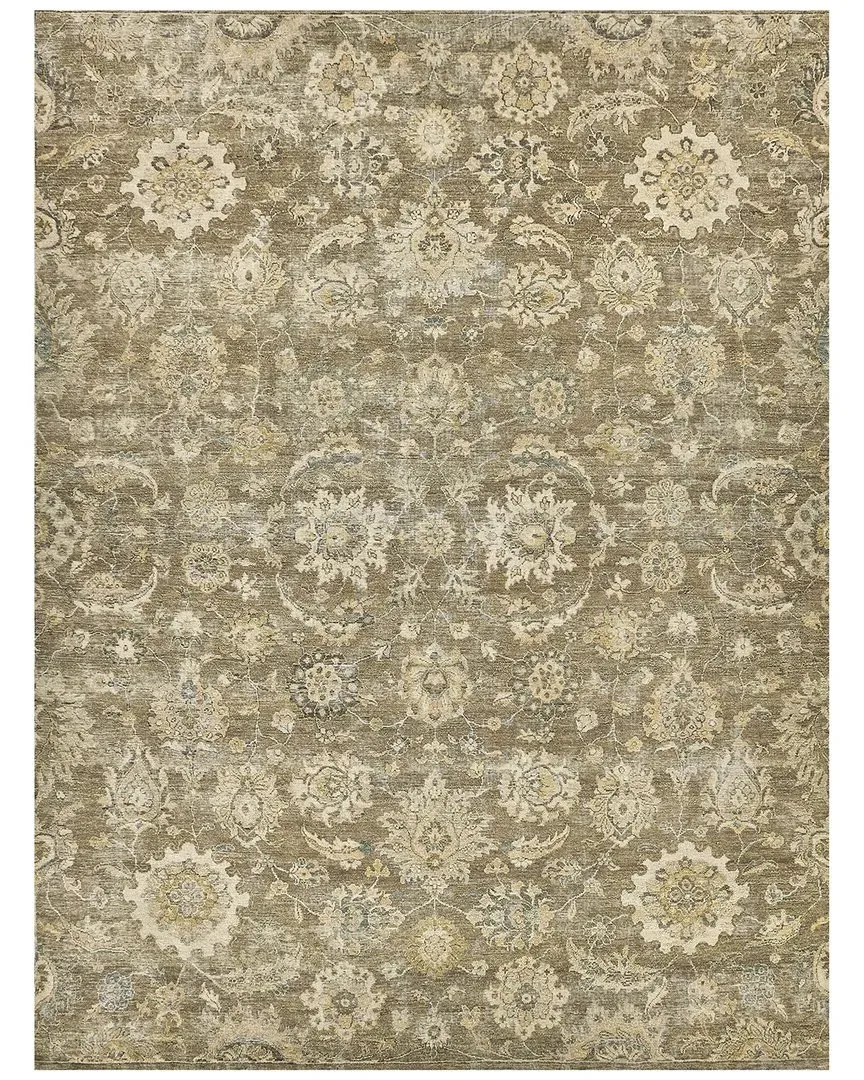Heirloom Hand-Knotted Area Rug - Beige, New Zealand Wool