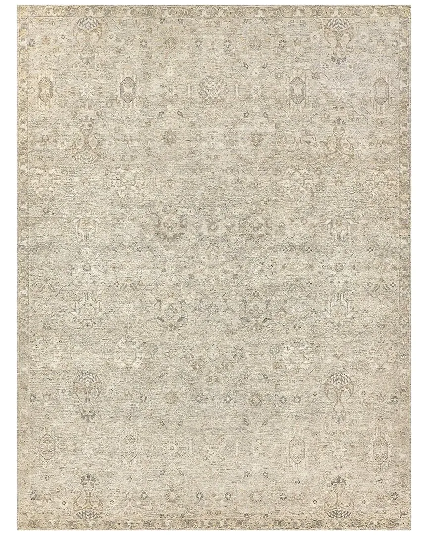 Heirloom Hand-Knotted Area Rug - Khaki, New Zealand Wool
