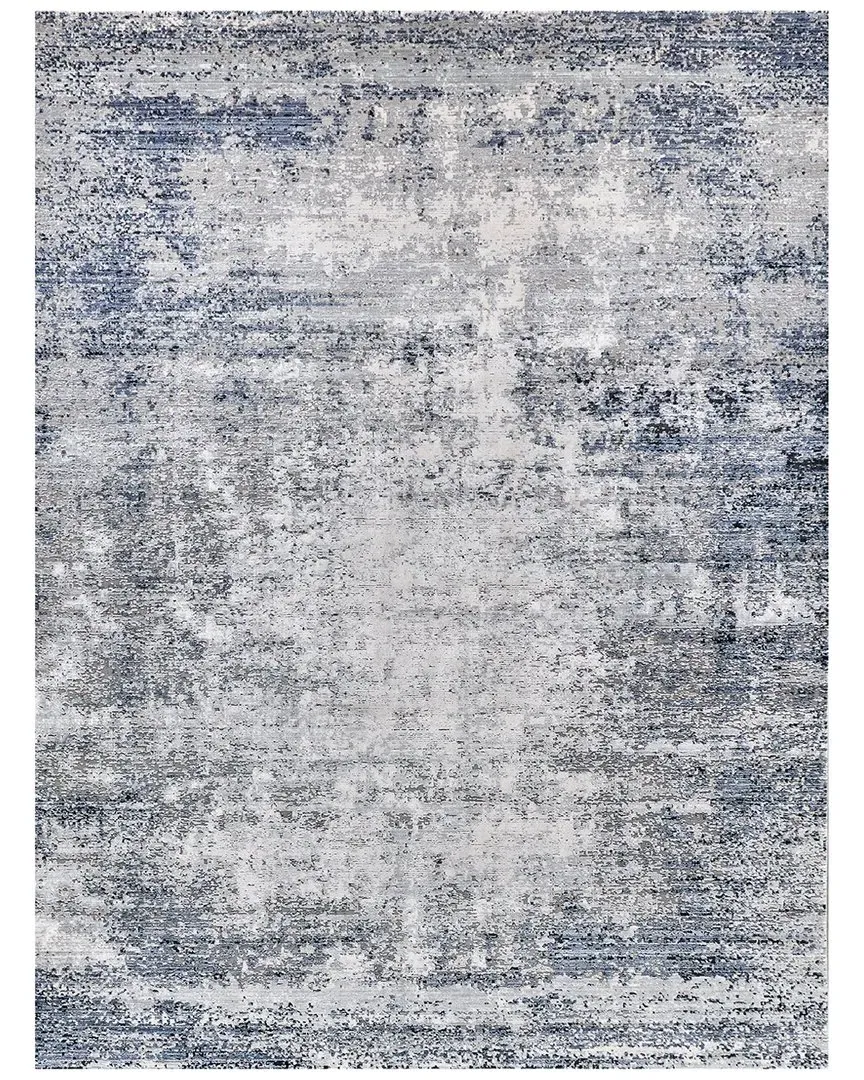 Intrigue Power Loom Area Rug - Navy Blue, Polyester Acrylic