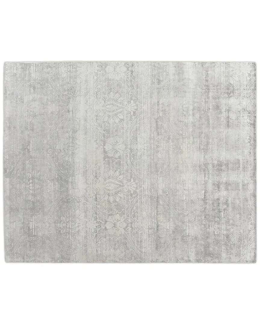Koda Hand-Loomed Rug - Blue Gray, Bamboo Silk Blend image