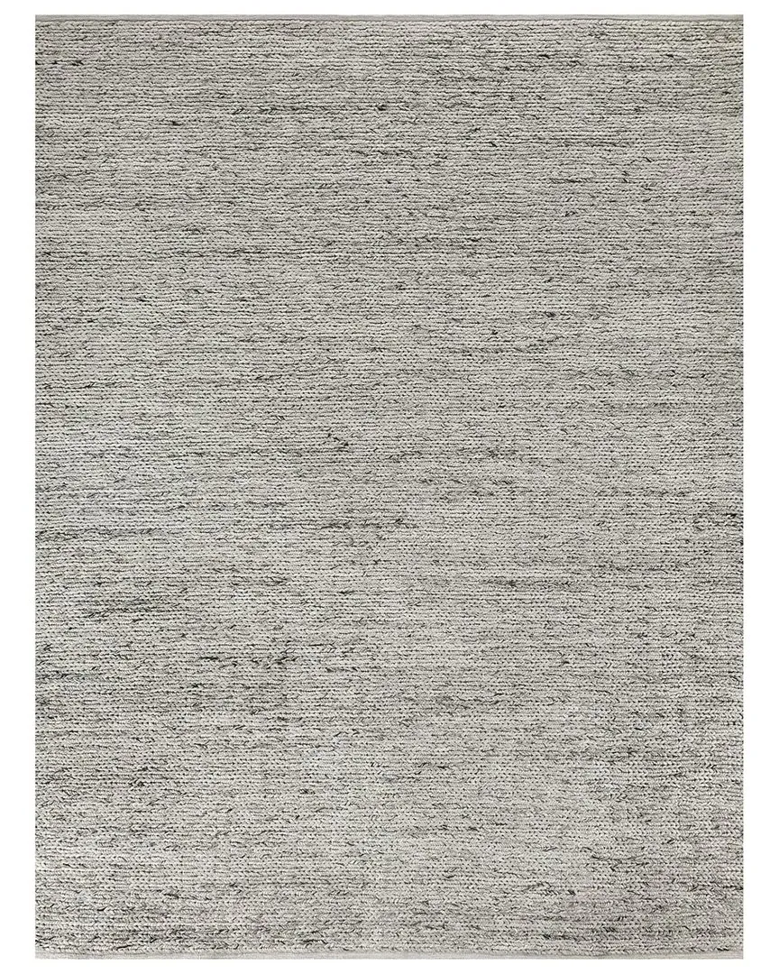 Lauryn Hand-Woven Rug - Silver, New Zealand Wool