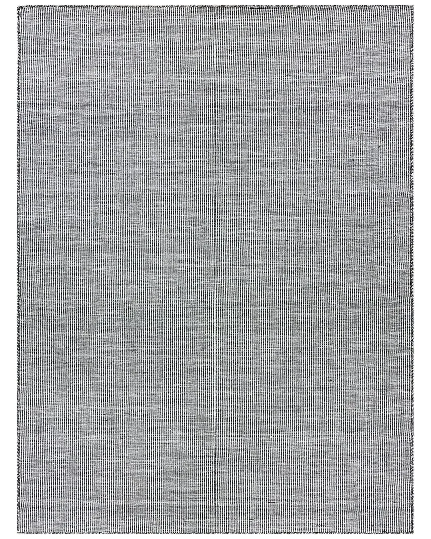 Lenzi PET Area Rug - Black/Ivory image