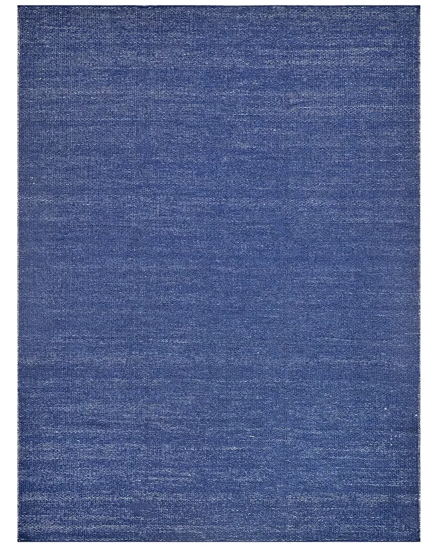 Loro Flatweave Area Rug - Navy, Pet Yarn