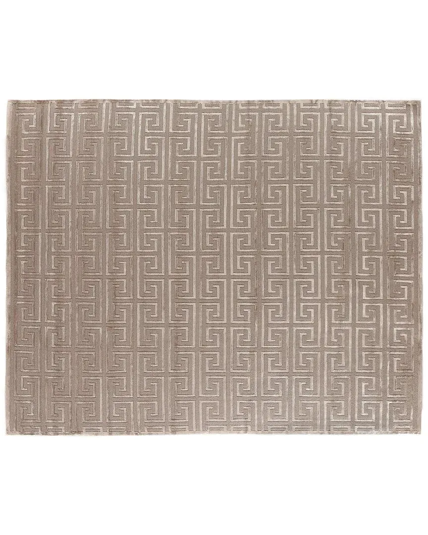 Metro Velvet Hand-Knotted Rug - Beige, New Zealand Wool-Blend