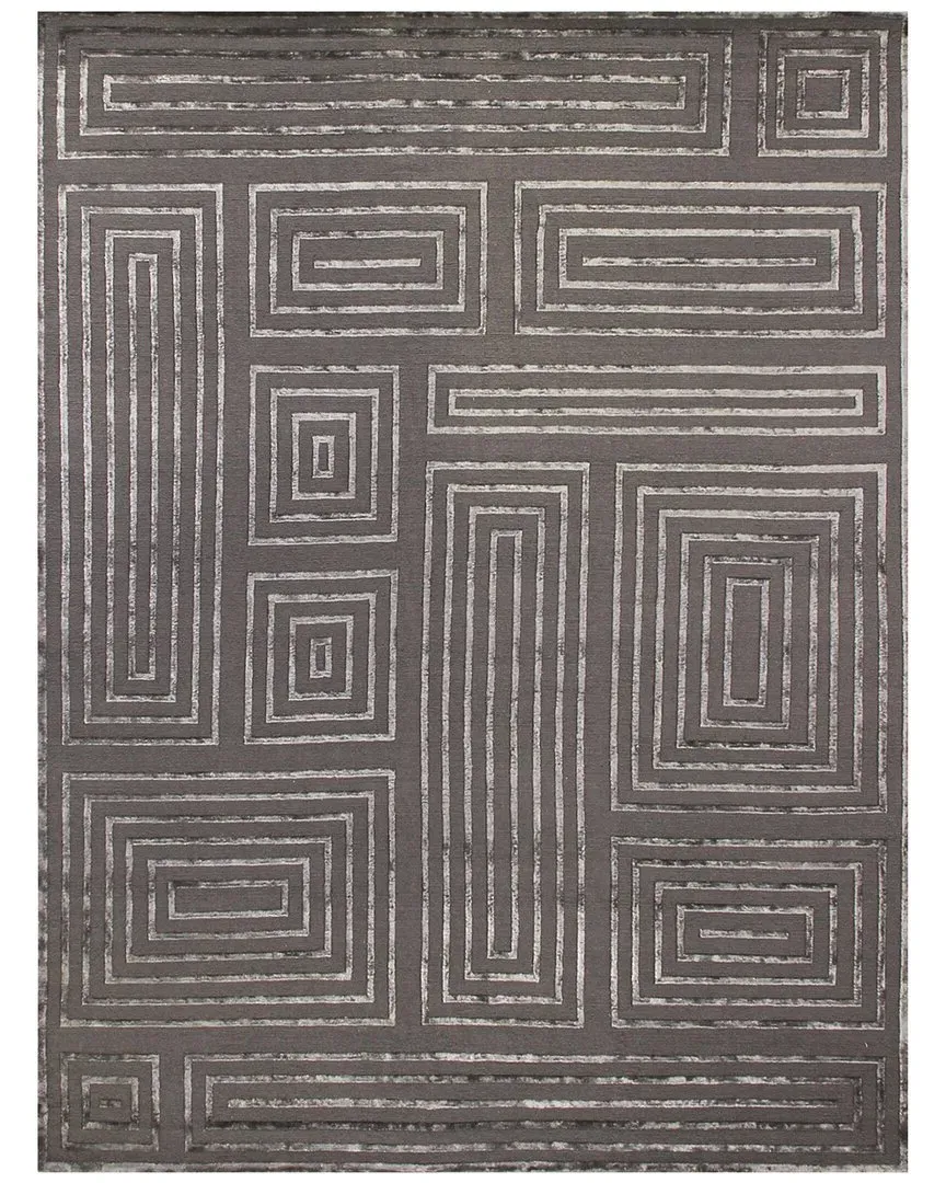Metro Velvet Hand-Knotted Rug - Brown, New Zealand Wool-Blend image
