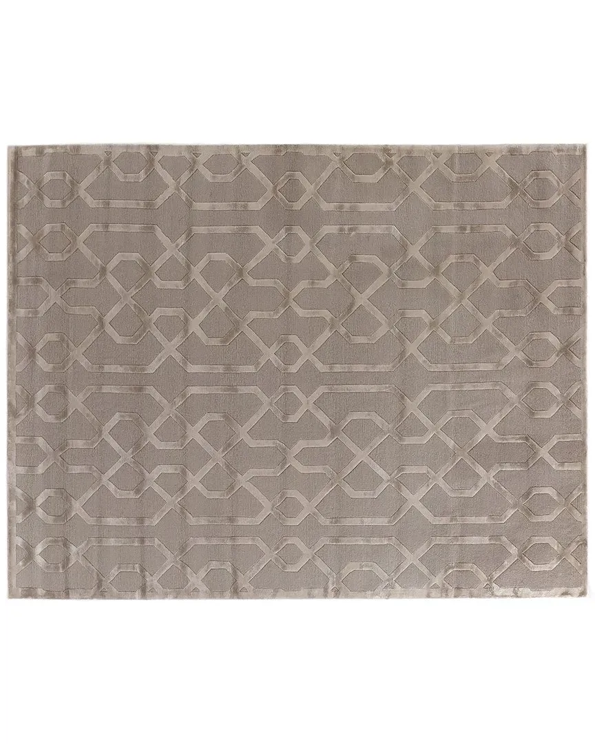 Metro Velvet Hand-Knotted Rug - Light Beige, New Zealand Wool-Blend