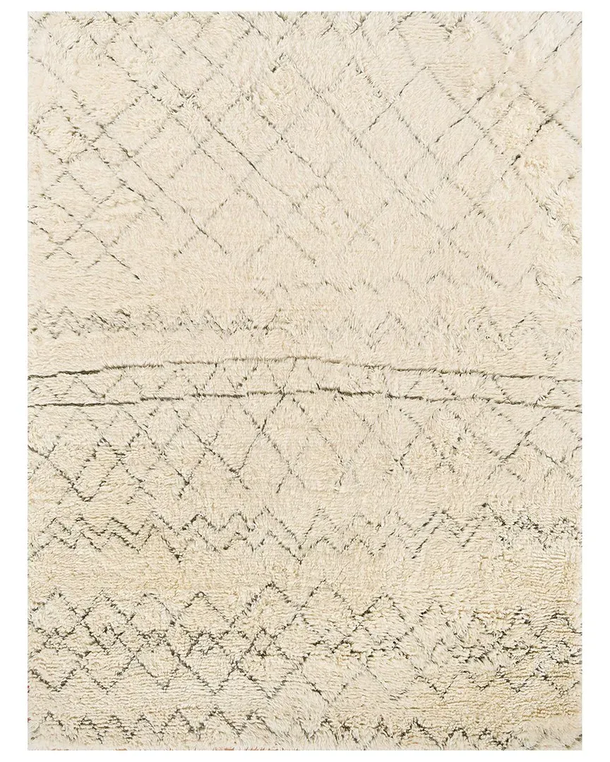 Moroccan Shag Rug - Ivory, New Zealand Wool