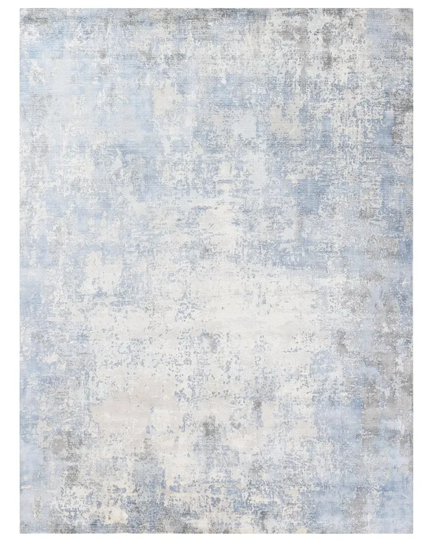 Murano Hand-Loomed Rug - Silver Blue, New Zealand Wool