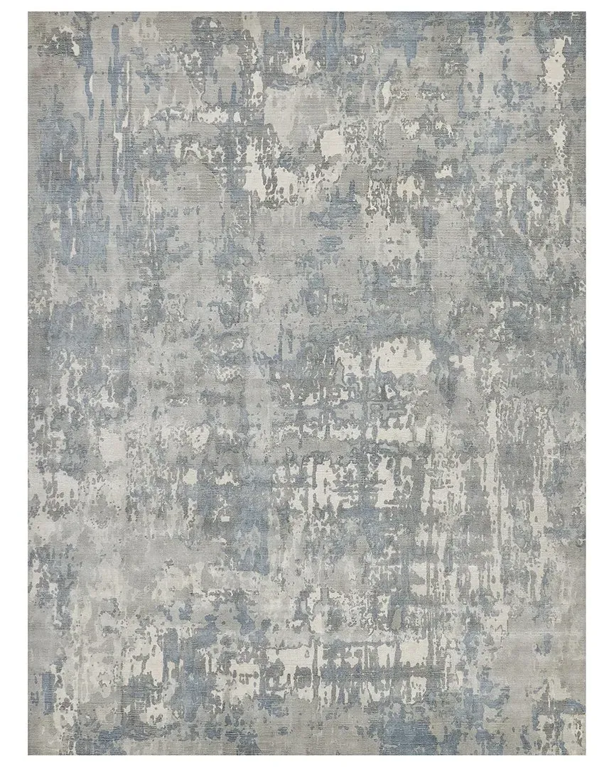 Murano Hand-Loomed Rug - Silver, New Zealand Wool
