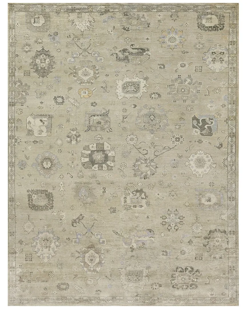 Museum Hand-Knotted Area Rug - Beige, Bamboo Silk image