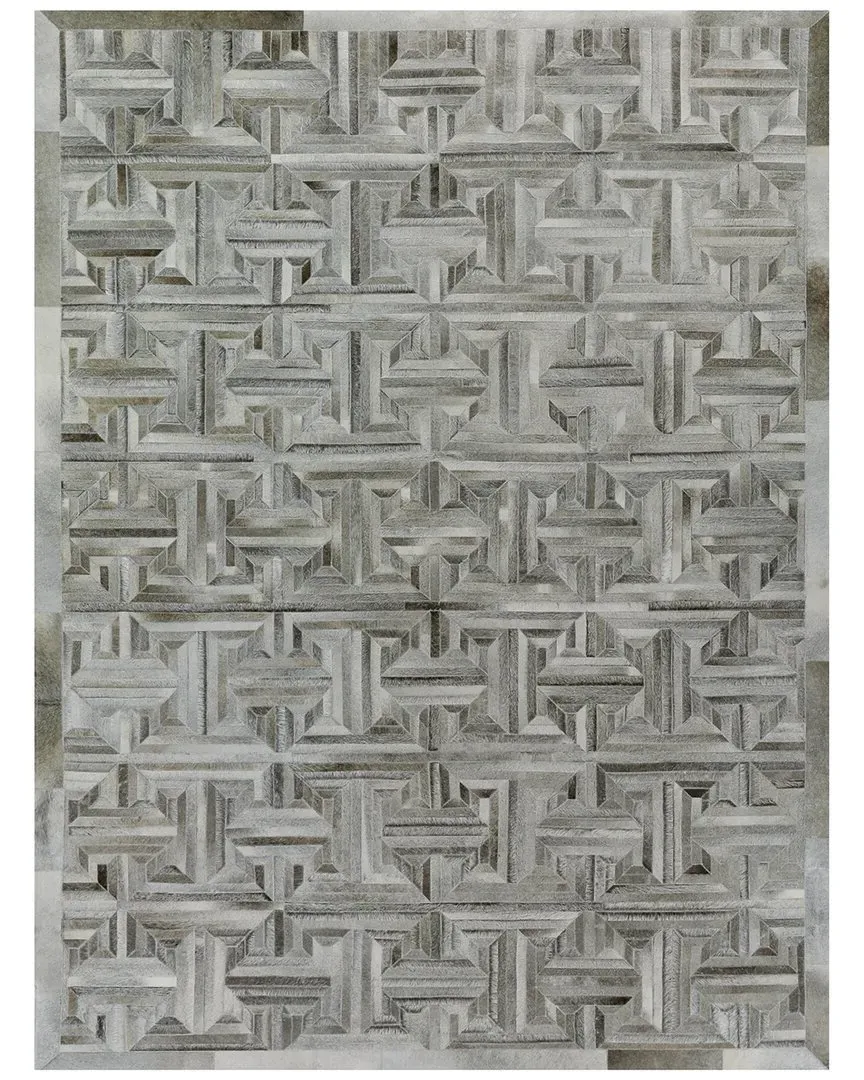 Natural Hide Cowhide Area Rug - Grey