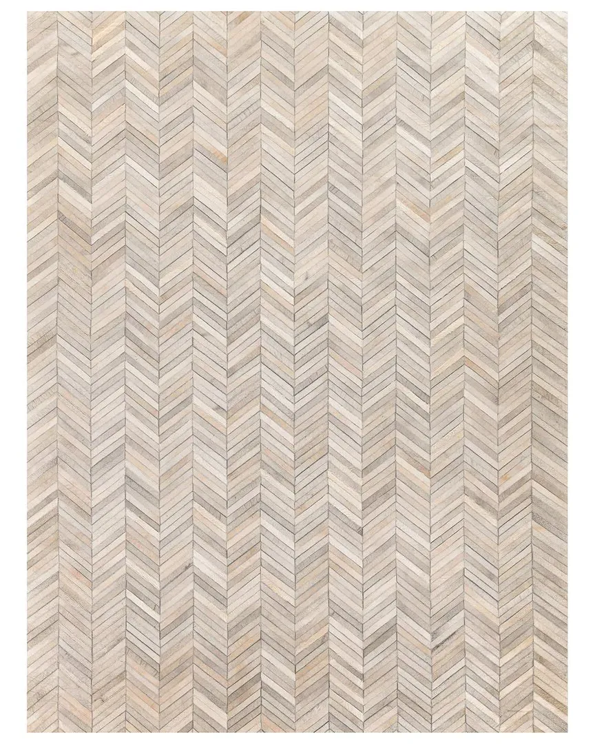 Natural Hide Cowhide Rug - Silver