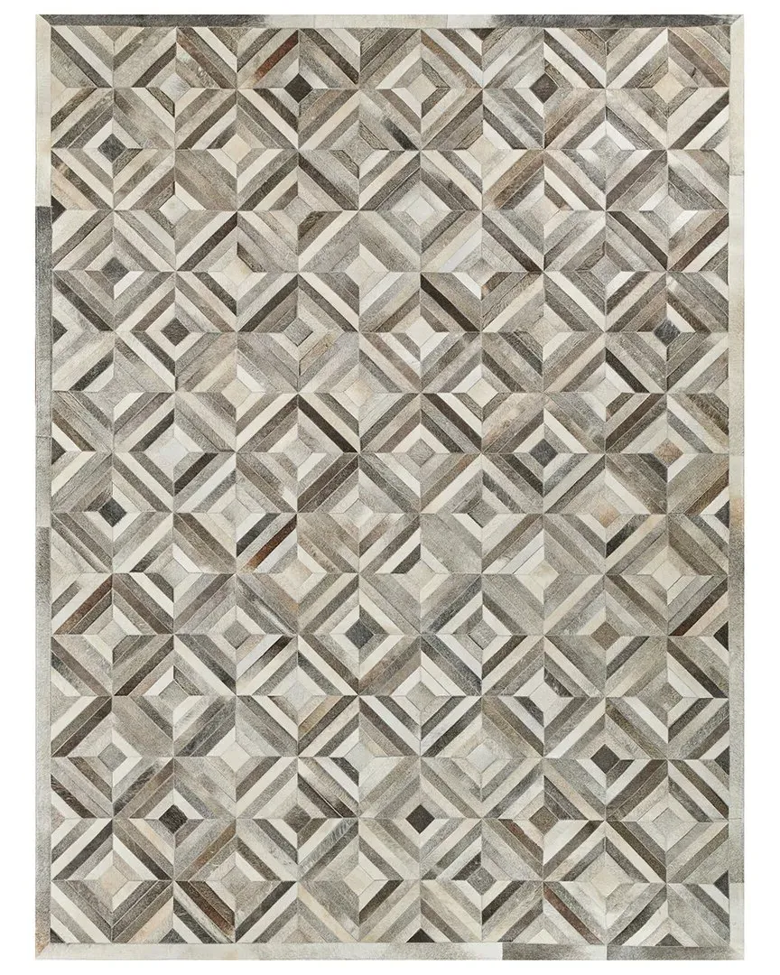 Natural Hide Cowhide Rug - Silver