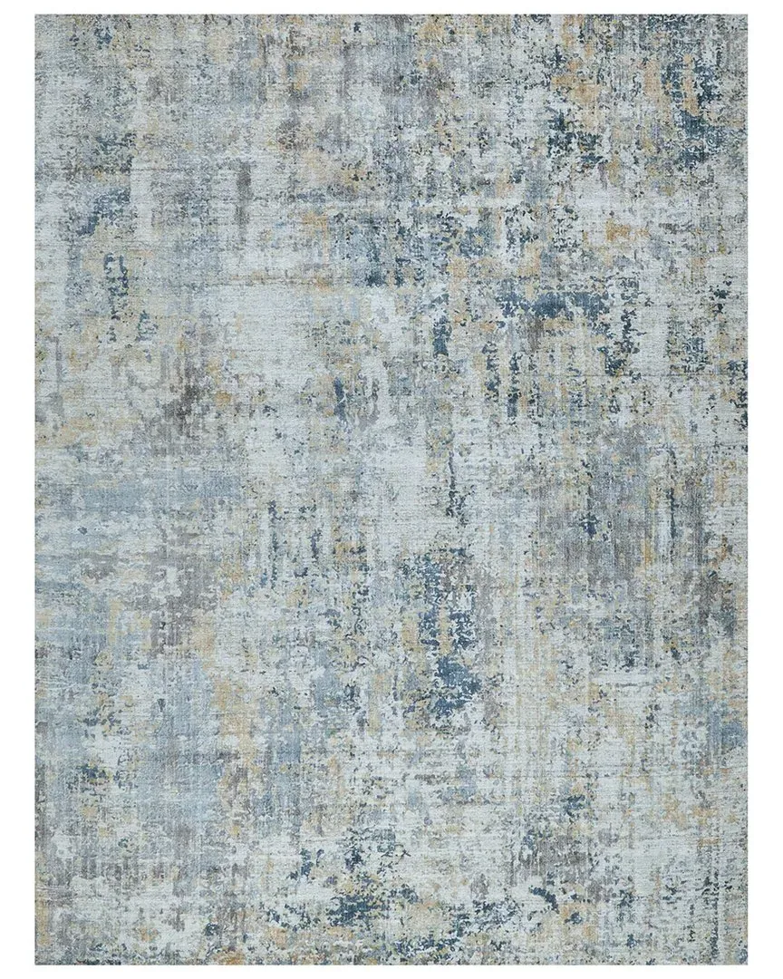Nightfall Area Rug - Gold/Brown, Wool/Bamboo Silk