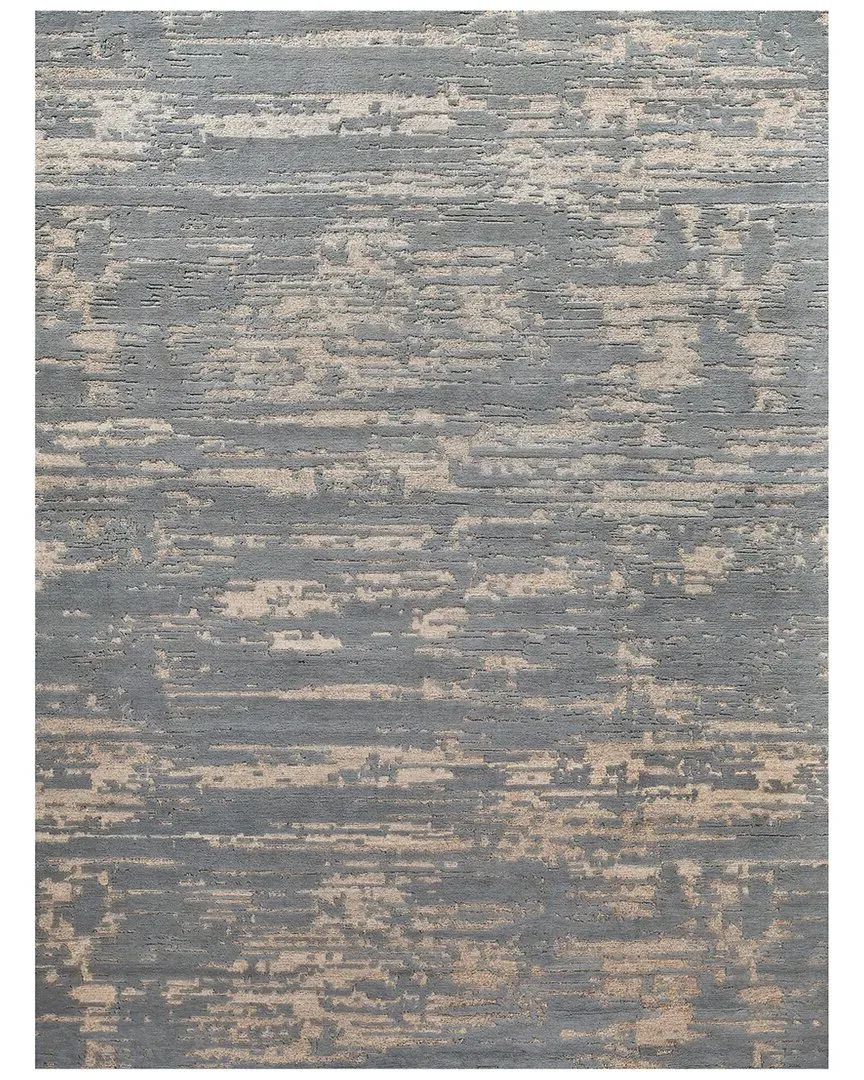 Platinum Hand-Knotted Area Rug - Charcoal, New Zealand Wool image