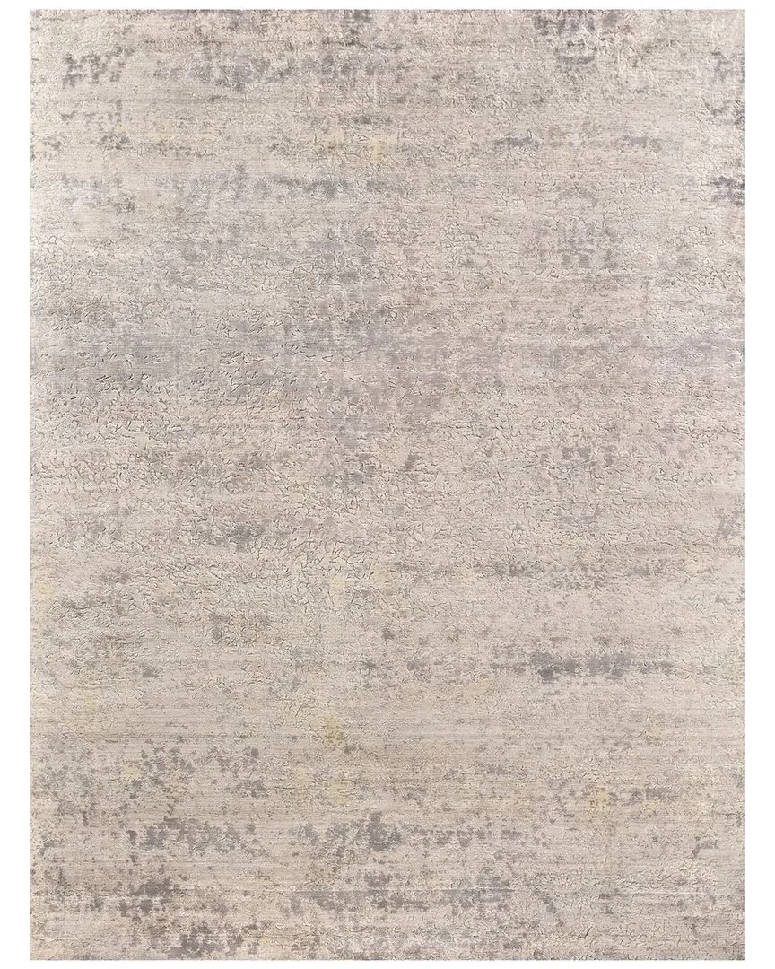 Reflections Hand-Loomed Rug - Silver, Bamboo Silk