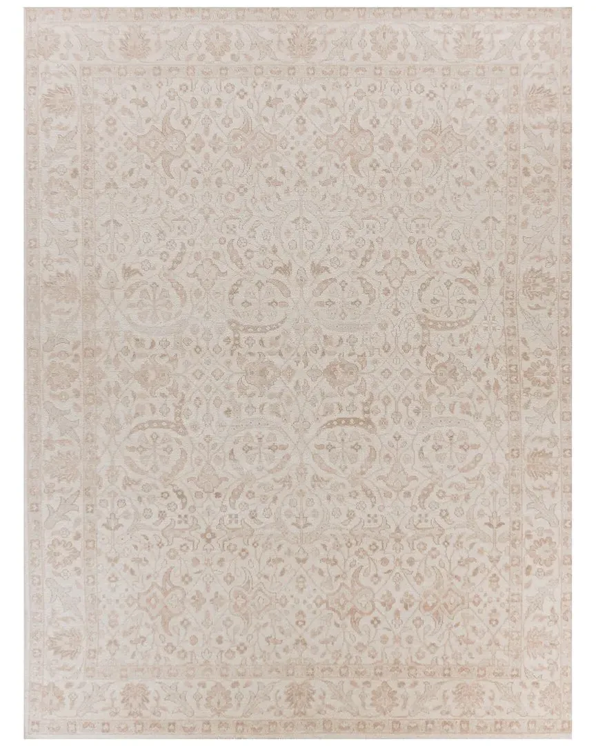 Restoration Hand-Knotted Area Rug - Beige Gold, New Zealand Wool image