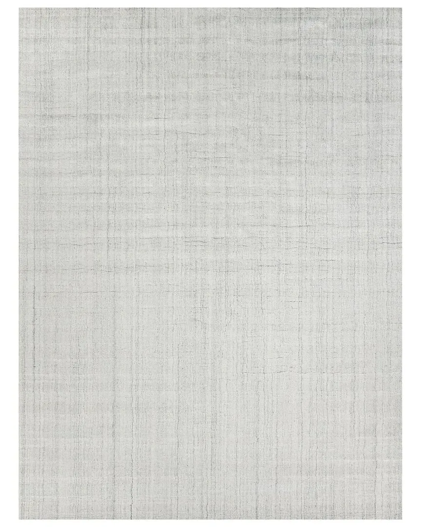 Robin Stripe Area Rug - Ivory/Grey, Bamboo Silk/Wool image