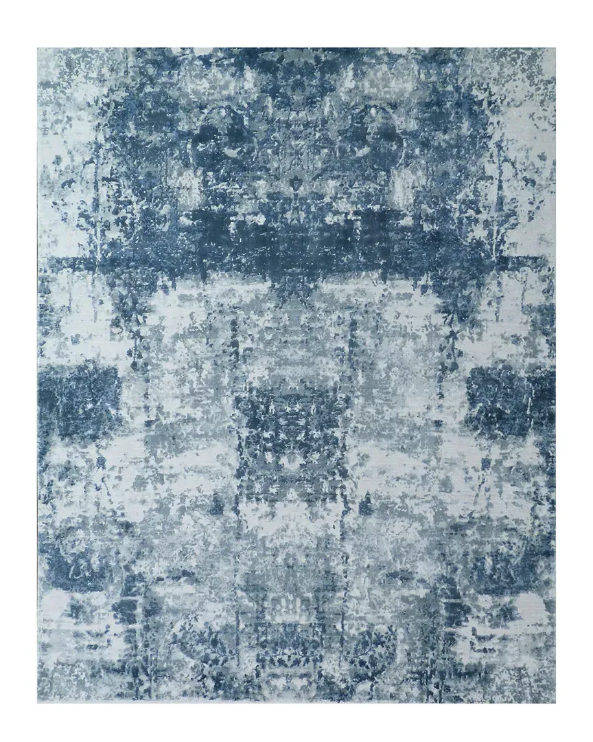 Roset Hand-Loomed Rug - Blue, Bamboo Silk image