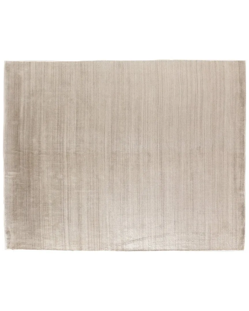 Sanctuary Hand-Loomed Area Rug - Light Beige, Wool & Bamboo Silk