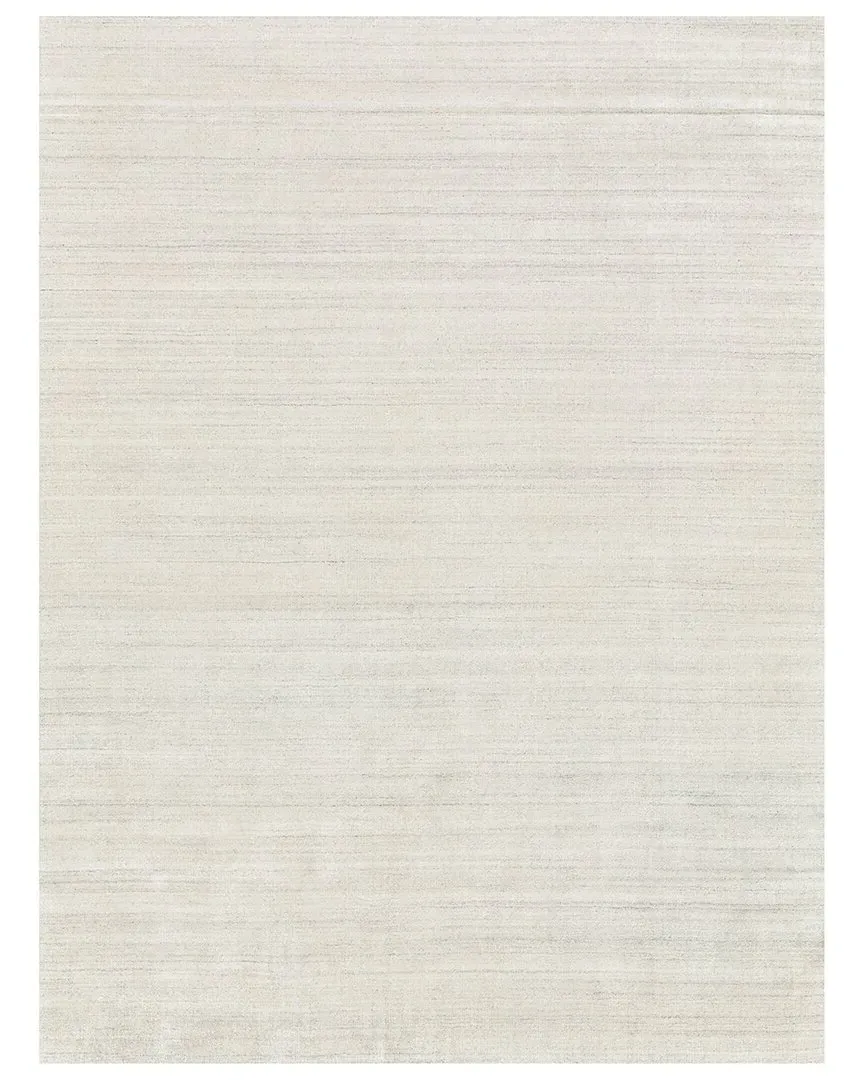 Sanctuary Hand-Loomed Rug - Ivory/Gray, Wool and Bamboo Silk