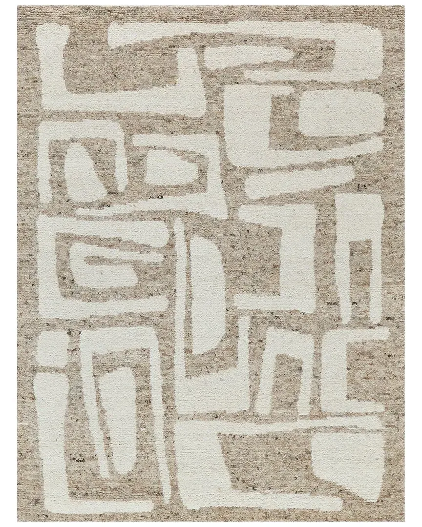 Tahoe Hand Knotted Area Rug - Beige, Wool image