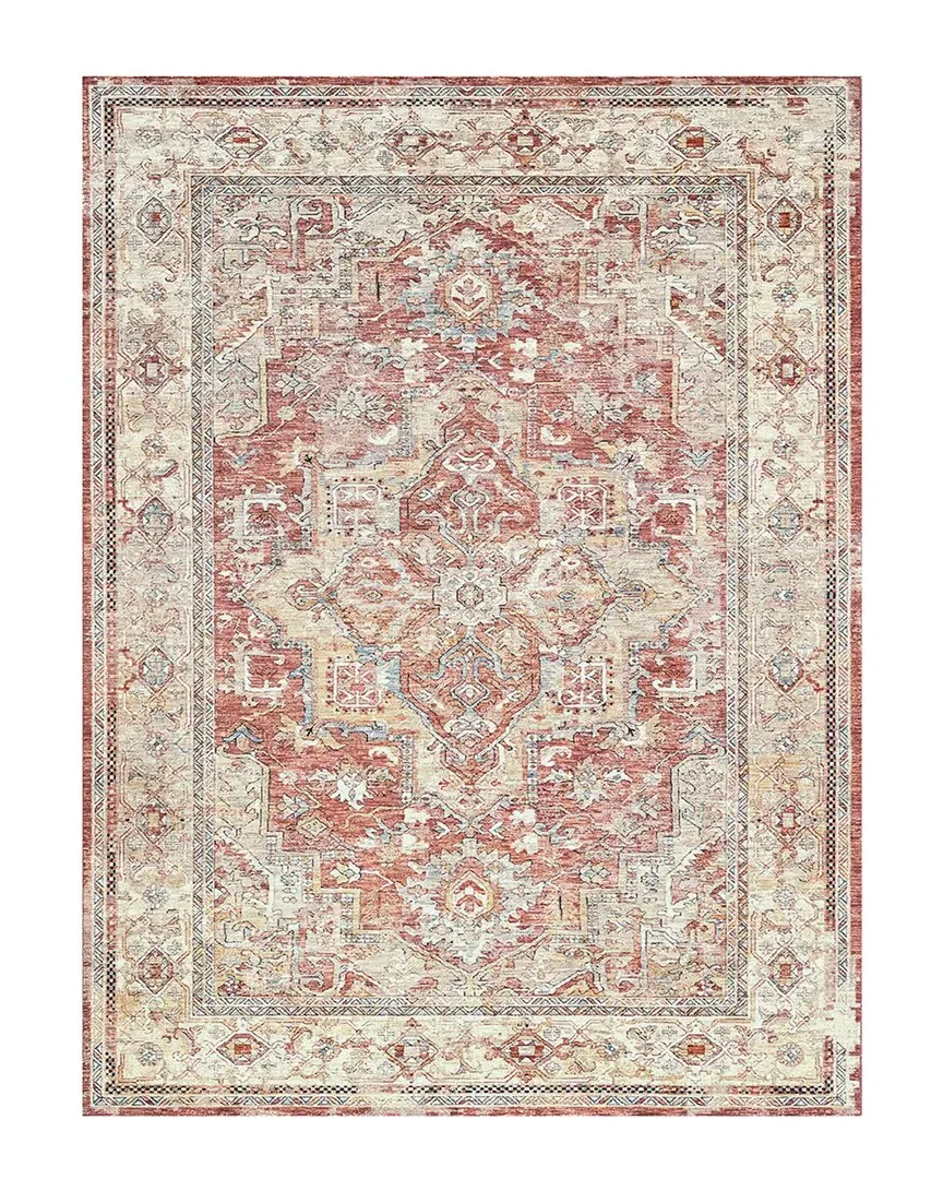 The Met Antique Loom Power-Loomed Rug - Rust, Polyester image