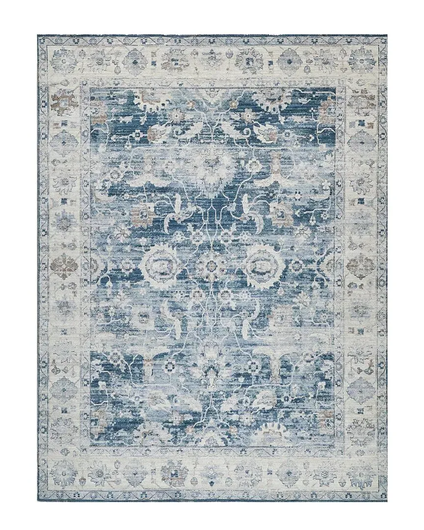 The Met Vintage Looms Power-Loomed Rug - Blue, Polyester