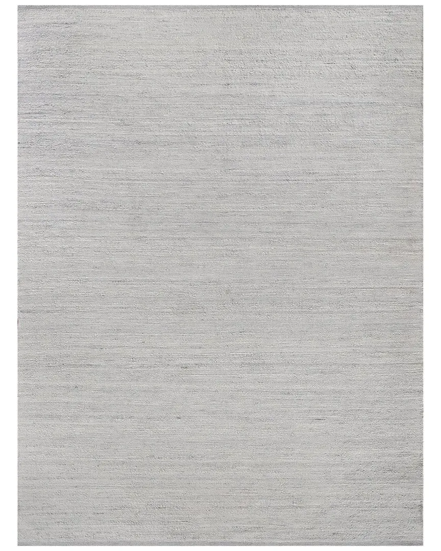 Tocayo Hand-Loomed Area Rug - Light Silver, New Zealand Wool