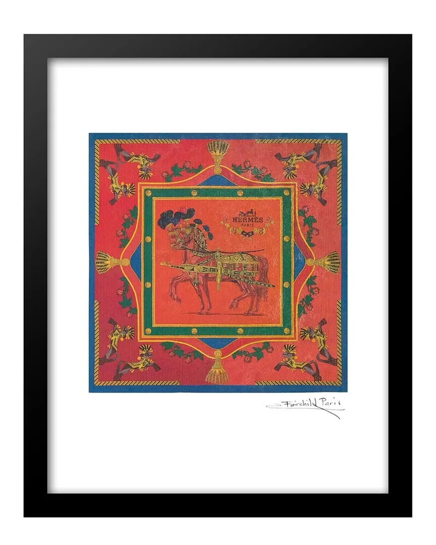 Hermès Scarf Framed Print Wall Art image