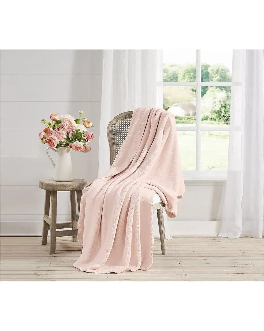 Rachel Ashwell Plush Throw Blanket - Pink, Polyester