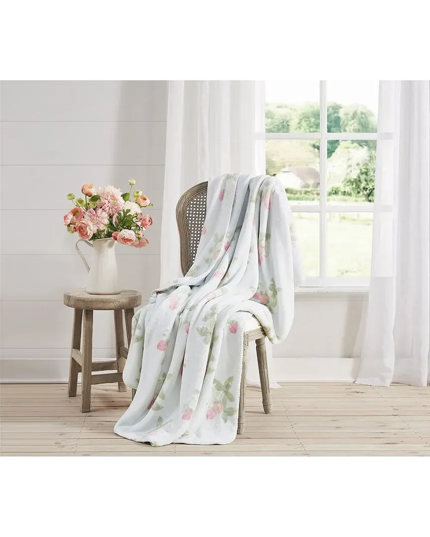 Rachel Ashwell Strawberry Delight Throw - Multi, Polyester image