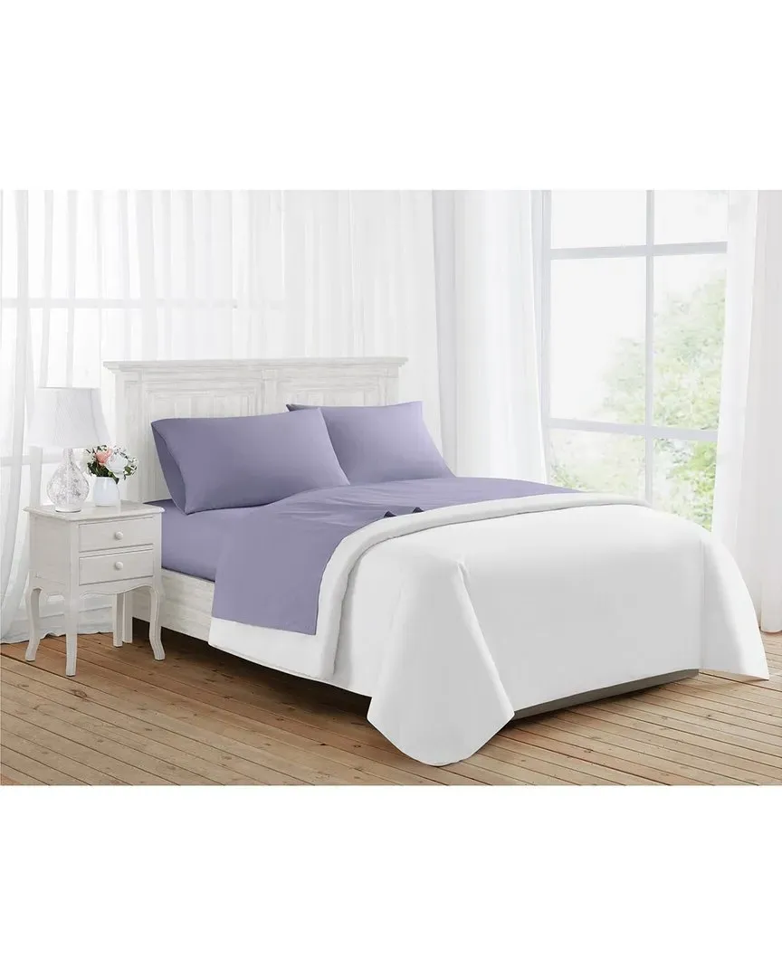 Rachel Ashwell Washed Cotton Sheet Set - Lavender