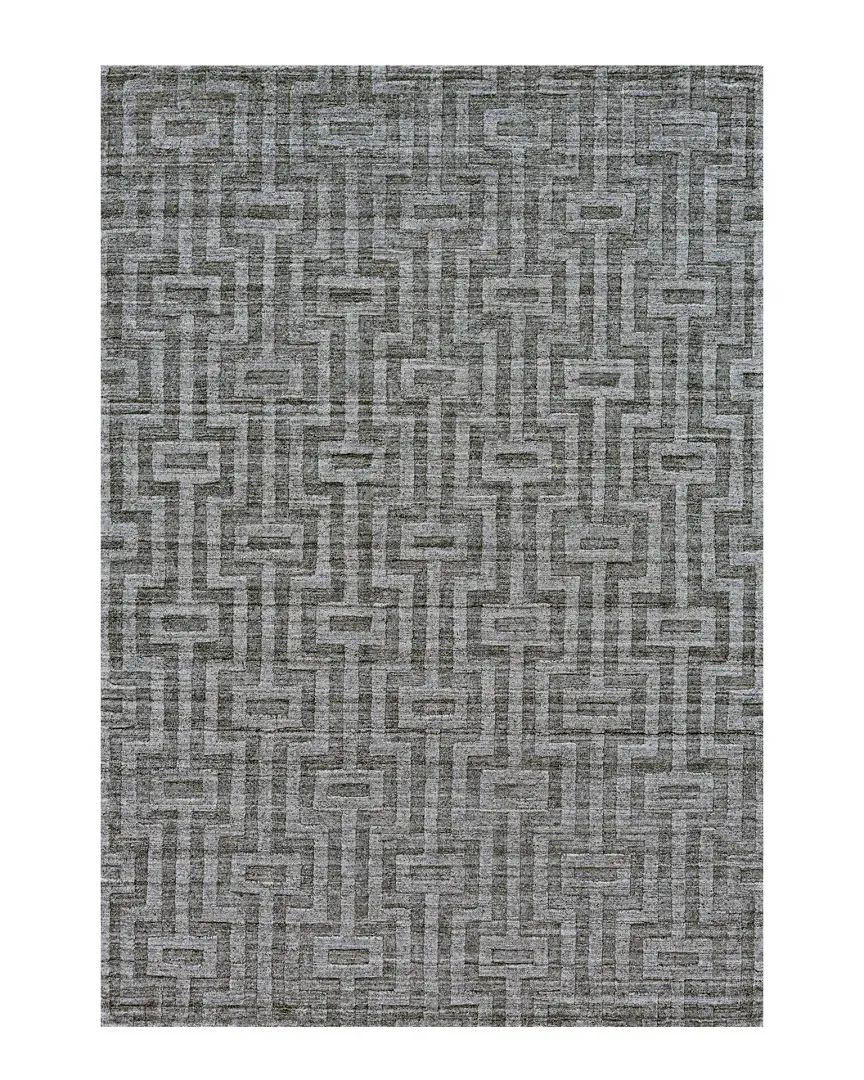 Gramercy Hand-Knotted 2ft x 3ft Rug - Graphite, Art Silk