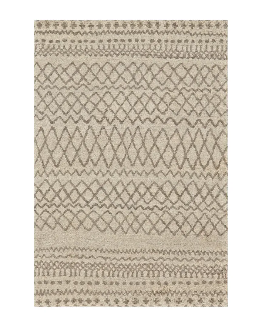 Midelt Hand-Knotted Rug - Natural, Wool
