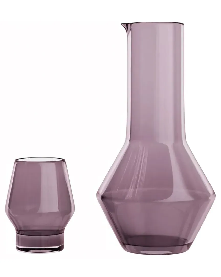 2pc Carafe & Cup Set - Purple, Glass