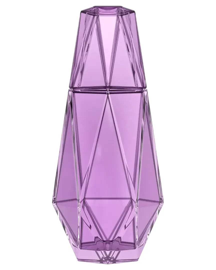 2pc Carafe & Cup Set - Purple, Glass image