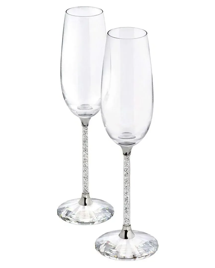 Champagne Flutes Set of 2 - Clear image