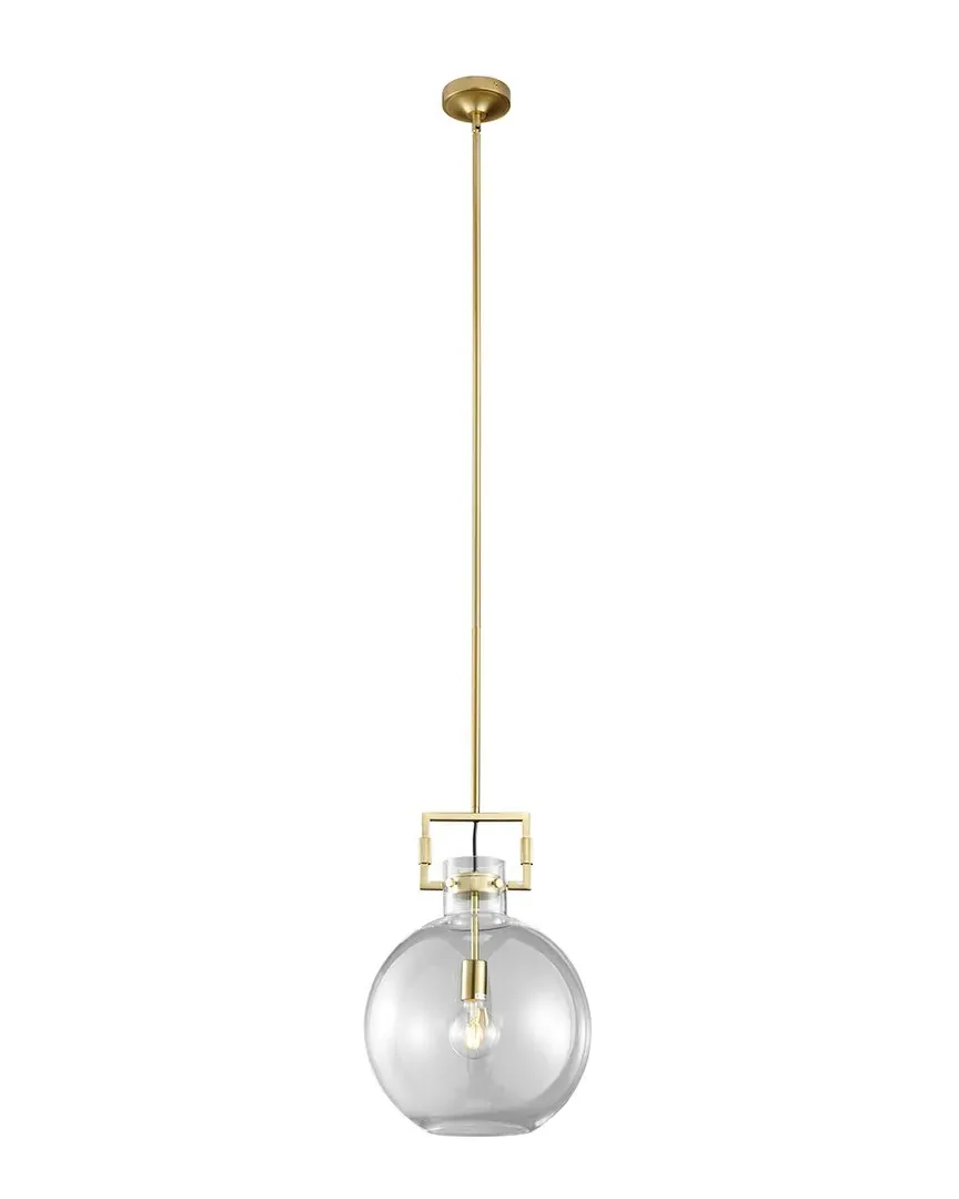 Atlas Sphere-Shaped Pendant Light - Gold, Metal Acrylic
