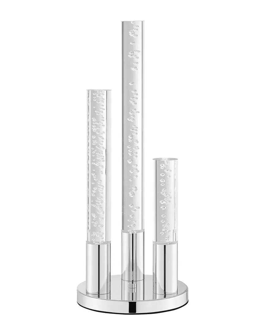 Acrylic Cylinders LED Table Lamp - Silver image