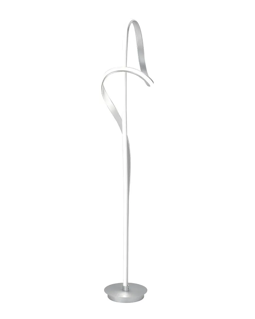 Budapest LED 63in Tall Floor Lamp - Silver image