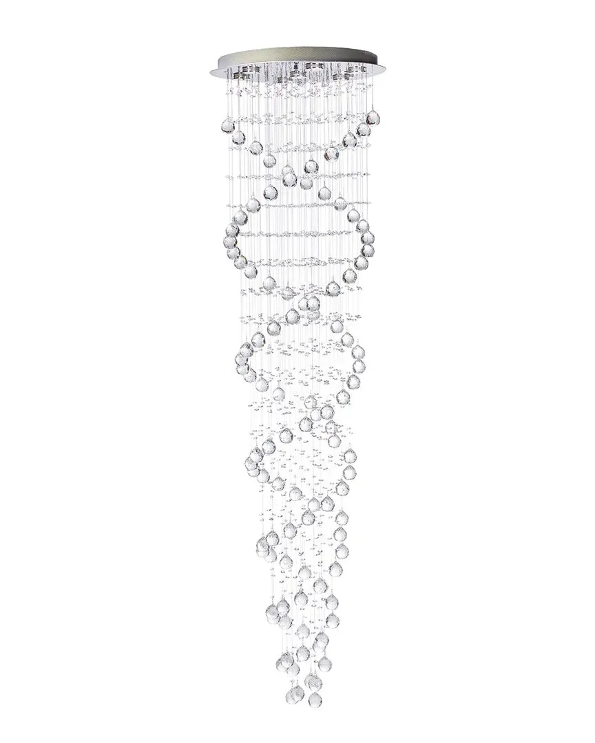 Crystal Chandelier Double Helix - Chrome