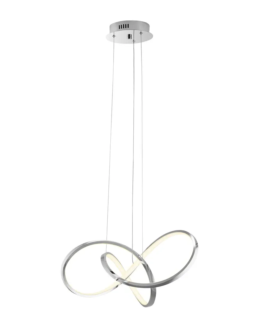 Knotted LED Dimmable Chandelier - Chrome