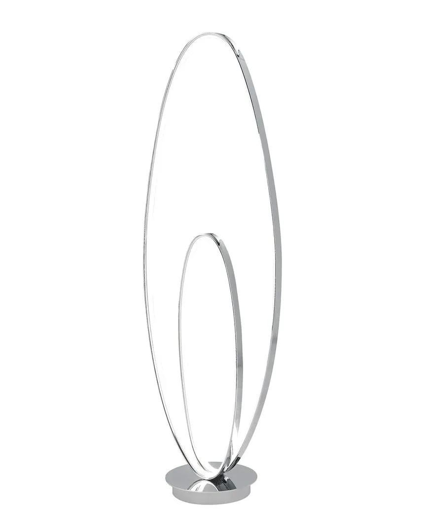 Milan Chrome LED 65in Floor Lamp - Silver
