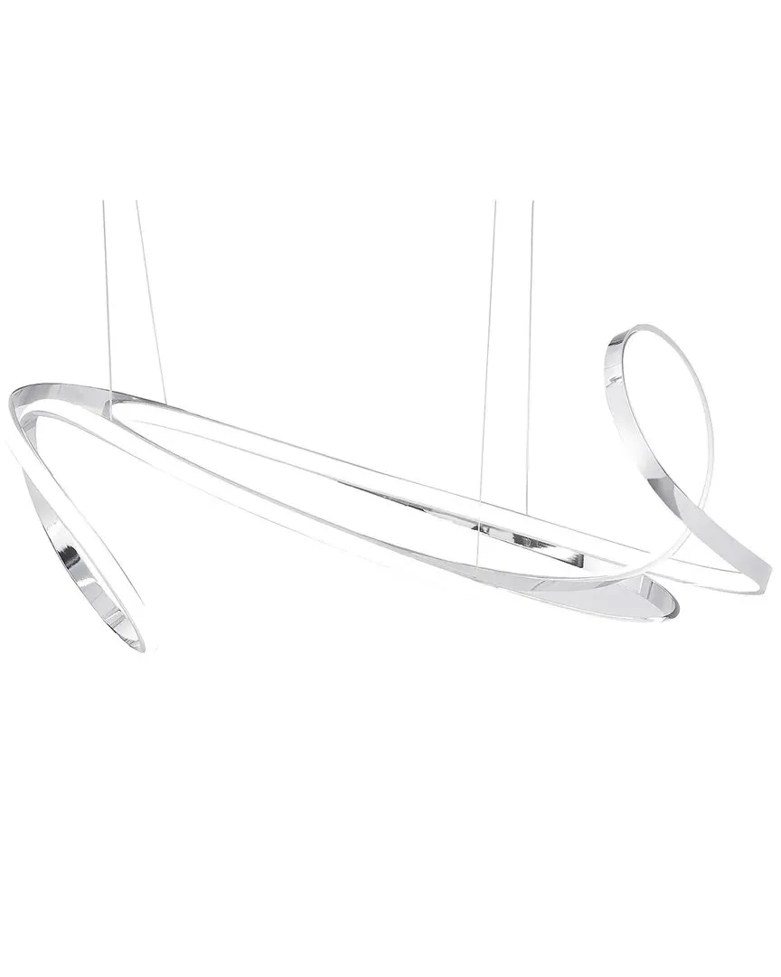 Moscow LED Chandelier - Silver, Aluminum