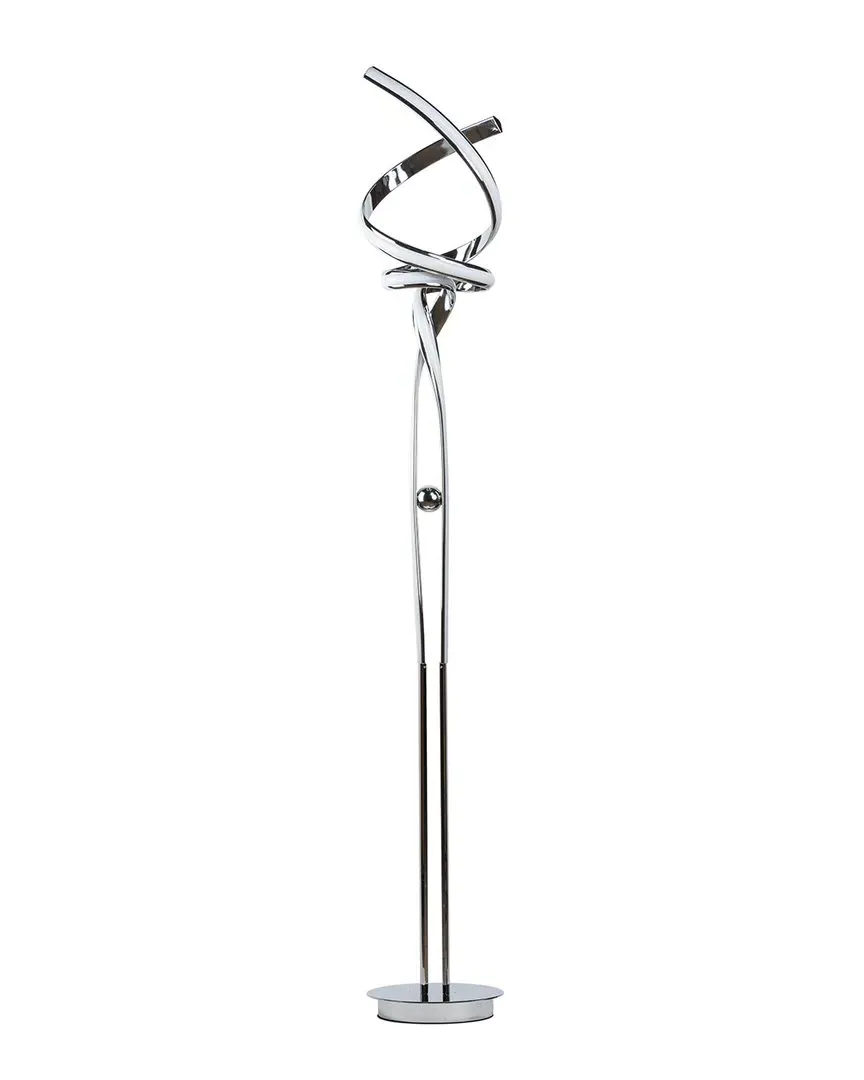 Munich LED Floor Lamp with Dimmer - Chrome