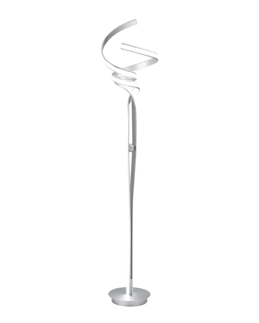 Munich LED Floor Lamp with Dimmer - Silver
