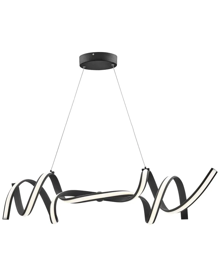 Munich LED Horizontal Chandelier - Black, Aluminum image