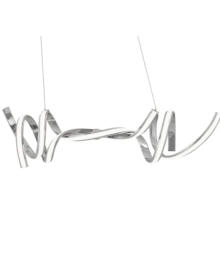 Munich LED Horizontal Chandelier - Silver, Aluminum